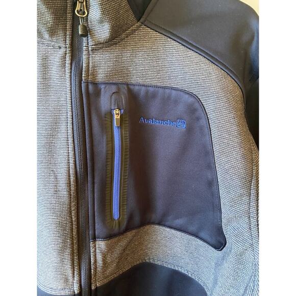 Men's Blue Avalanche Soft Shell Jacket, Size L - Picture 2 of 7